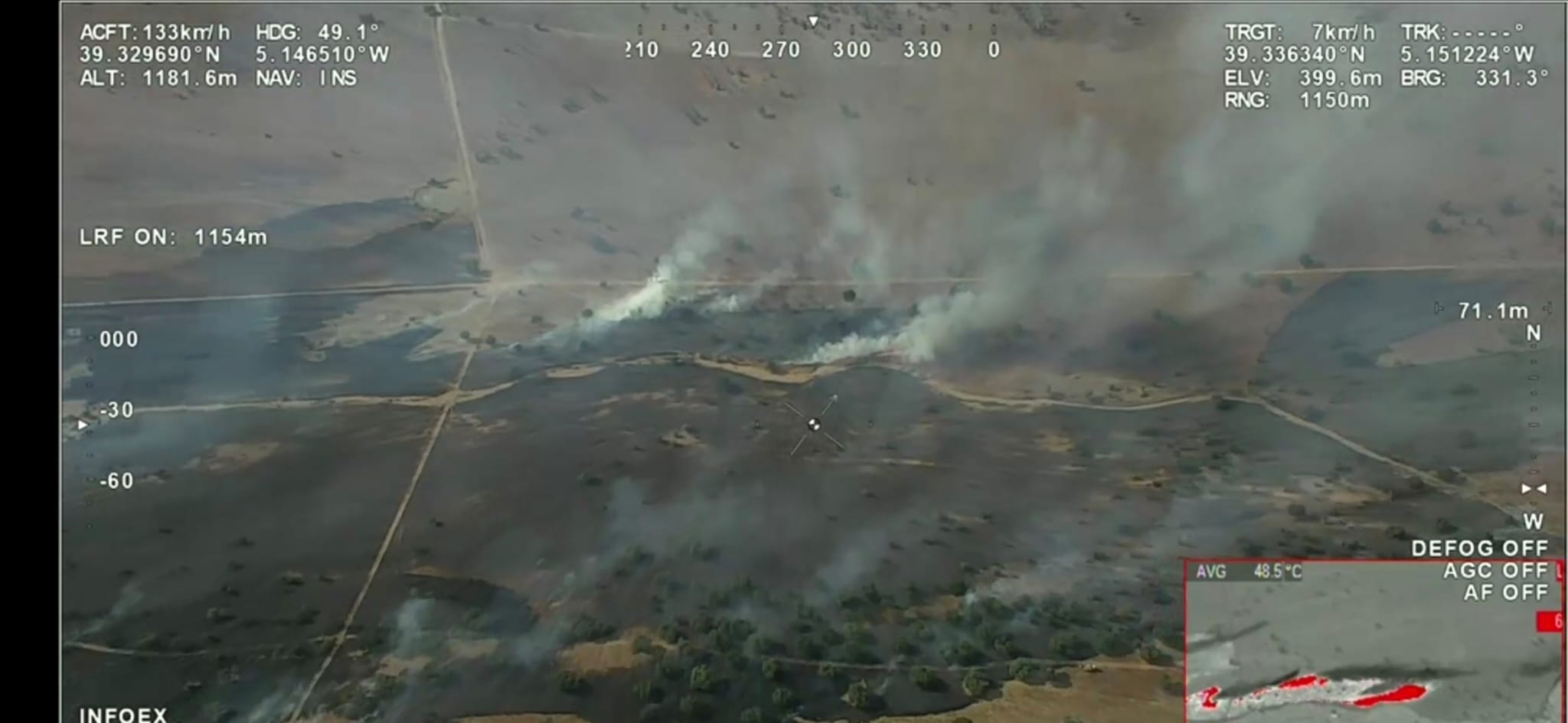 Incendio en Alía