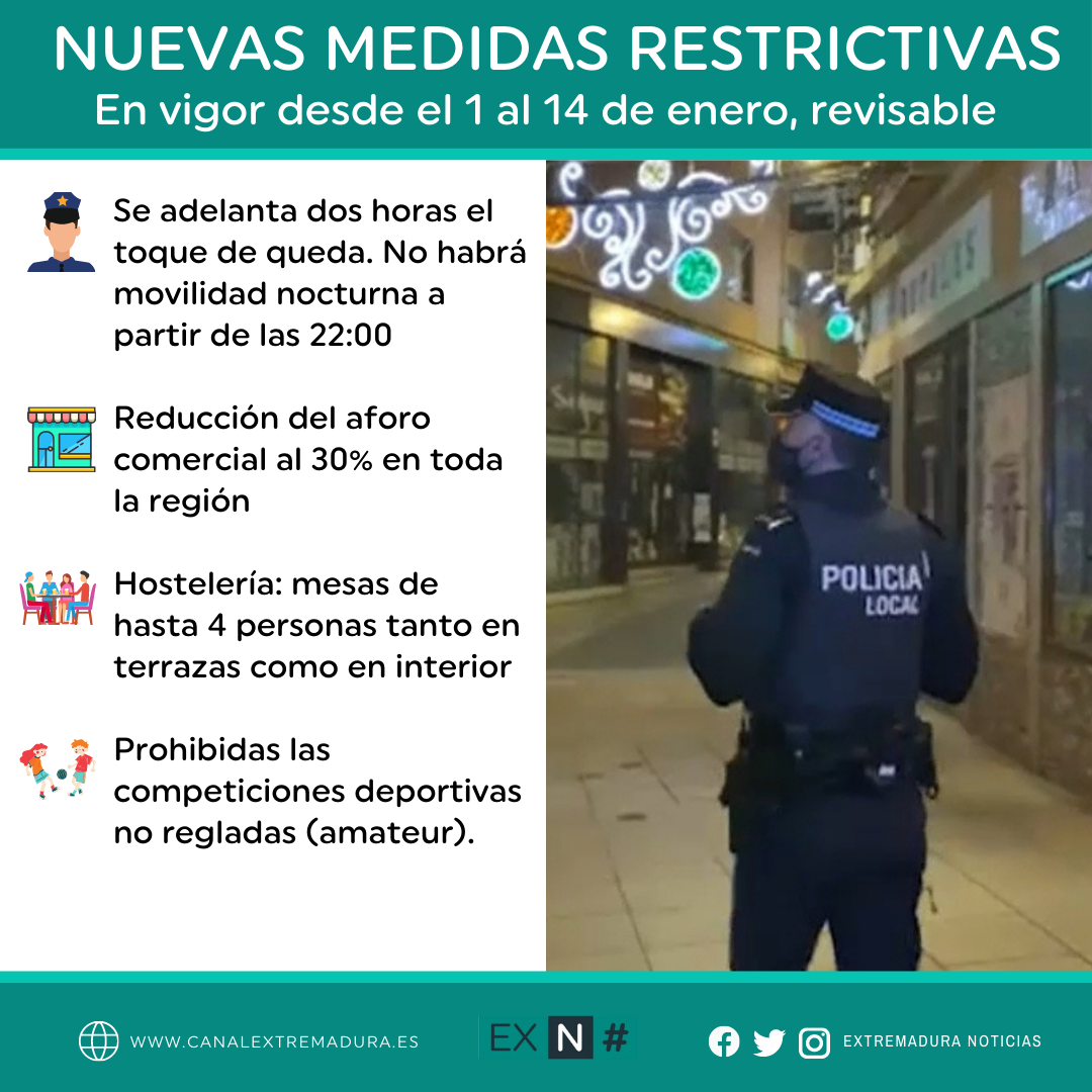 Nuevas medidas restrictivas