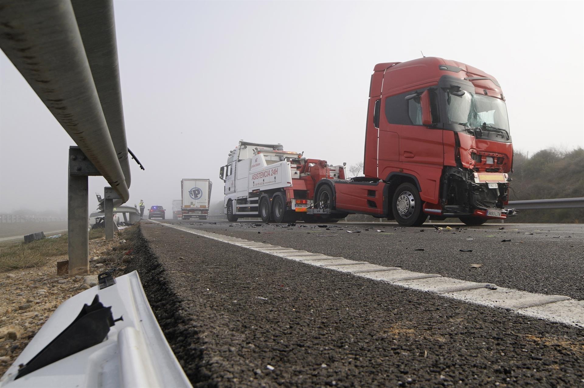 Vehículos implicados en el accidente múltiple