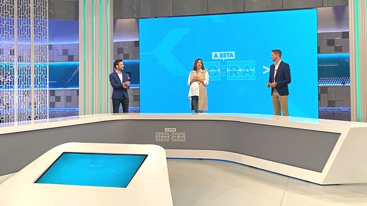 El plató de 'A esta hora' ya está listo para comenzar la temporada