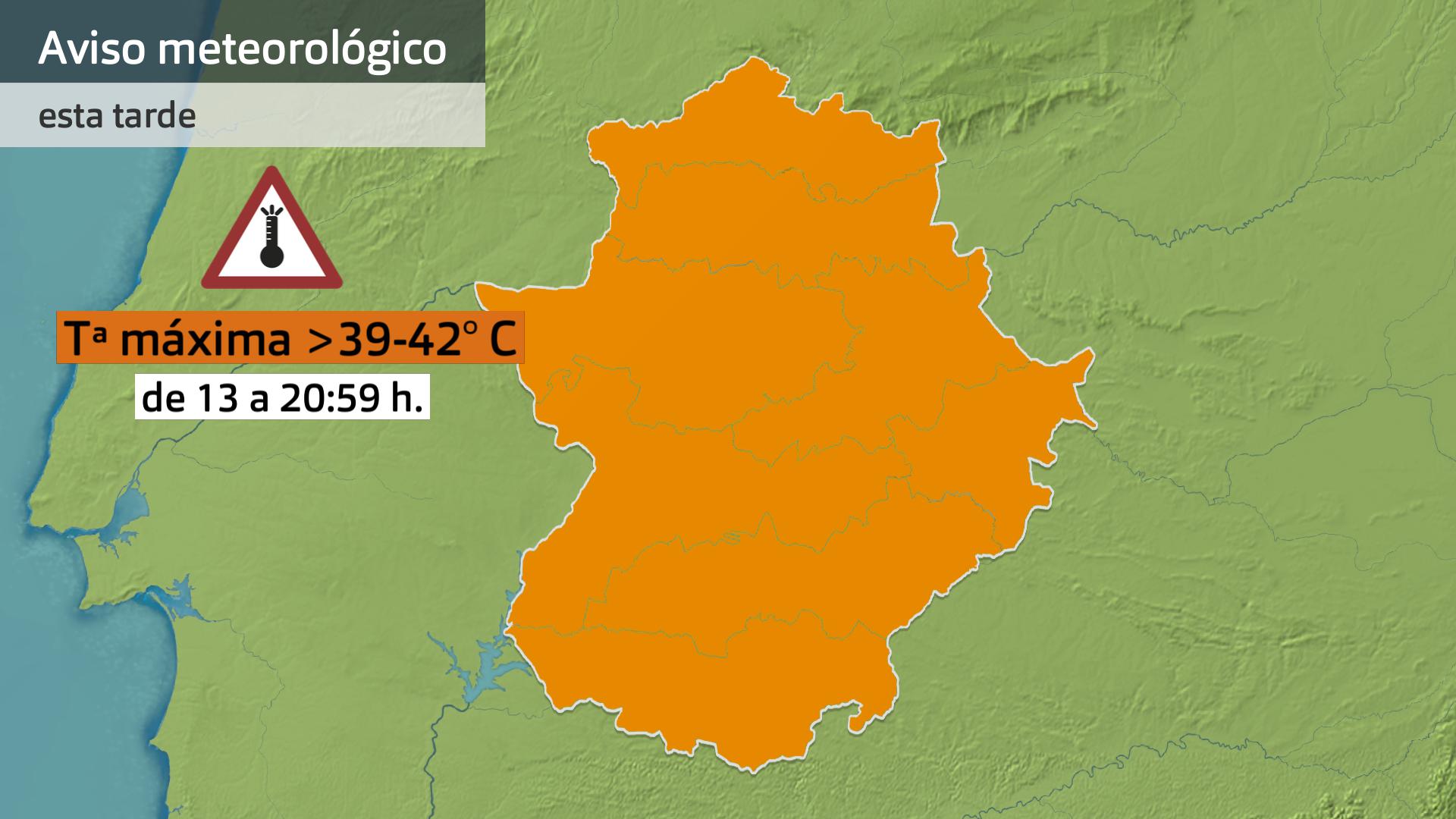 Avisos meteorológicos (Aemet) para hoy miércoles 24 de julio