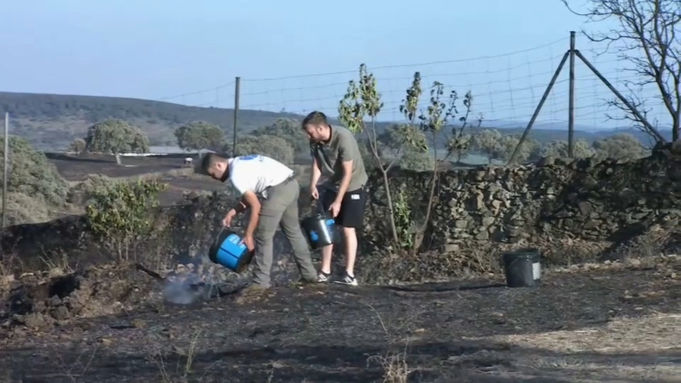 Incendio en Alía