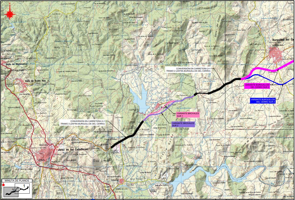 Alternativas de recorrido en Brovales.