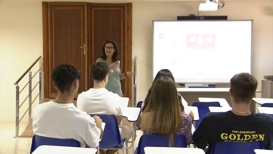 Alumnos del colegio Santísima Trinidad en Plasencia