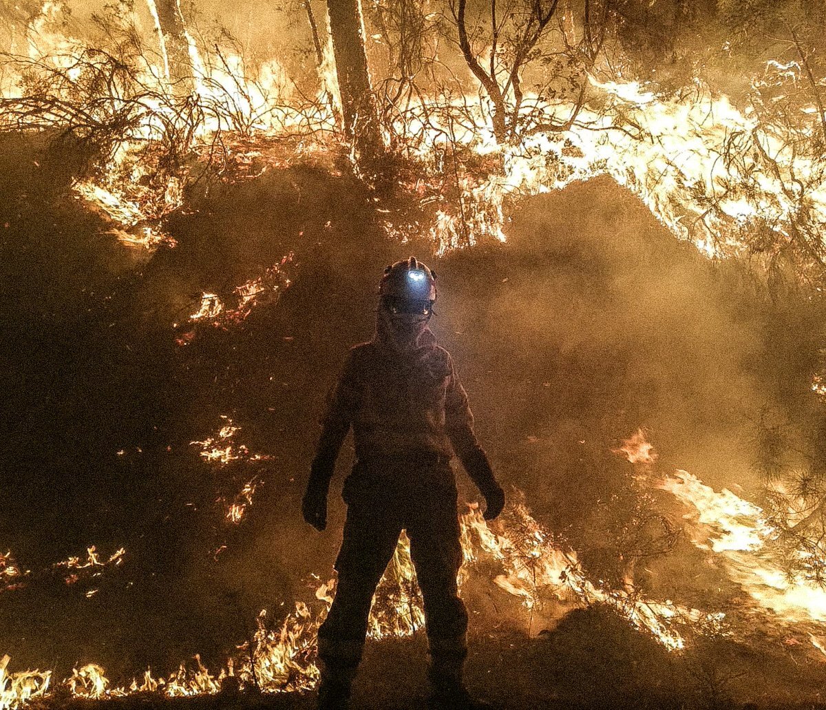 Imágenes del incendio en Las Hurdes