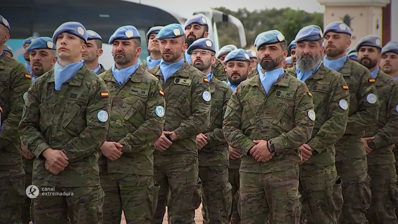Militares de la brigada Extremadura XI regresan de Líbano