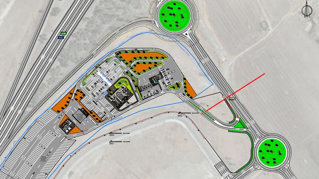 Plano de acceso y ubicación de los servicios