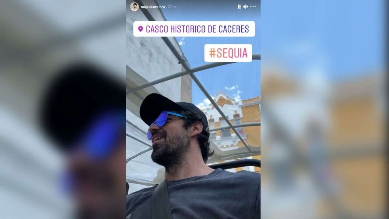 El actor ha compartido también momentos divertidos mientras recorría Cáceres