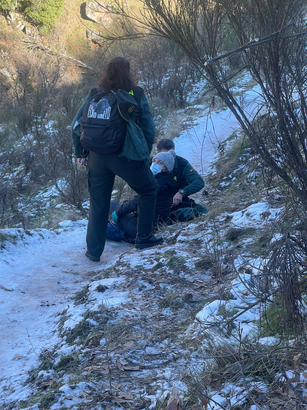 Una mujer, rescatada en el paraje de "La Chorrera" en Hervás