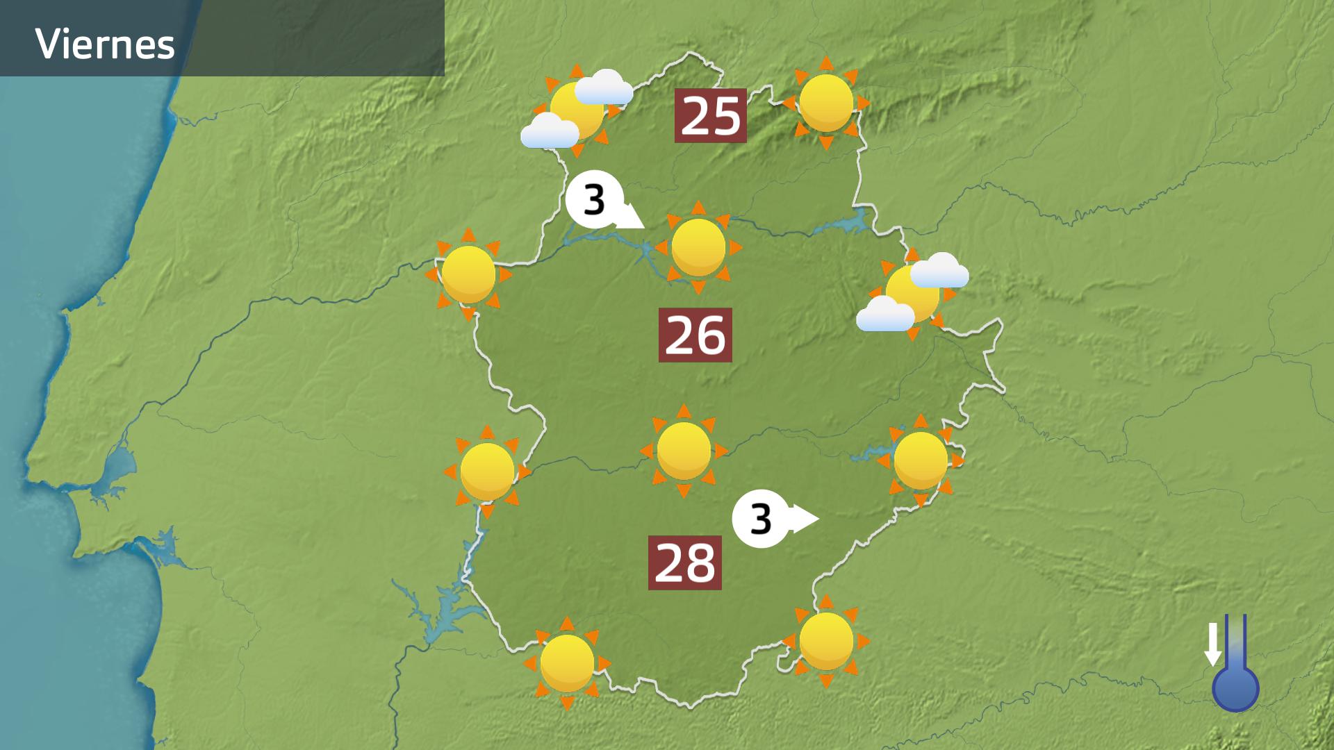 Mapa de previsión para hoy viernes 6 de septiembre