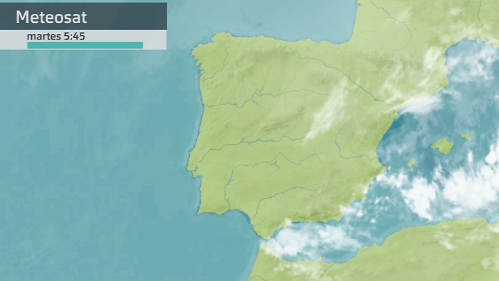 Imagen del Meteosat martes 24 de enero 5:45 h.