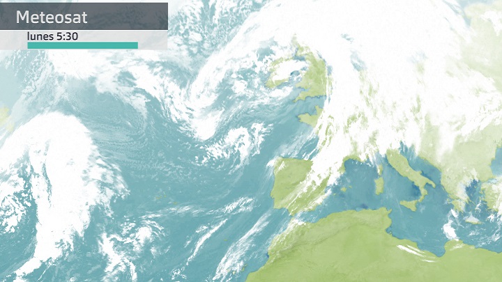 Imagen del Meteosat lunes 13 de marzo 5:30 h.