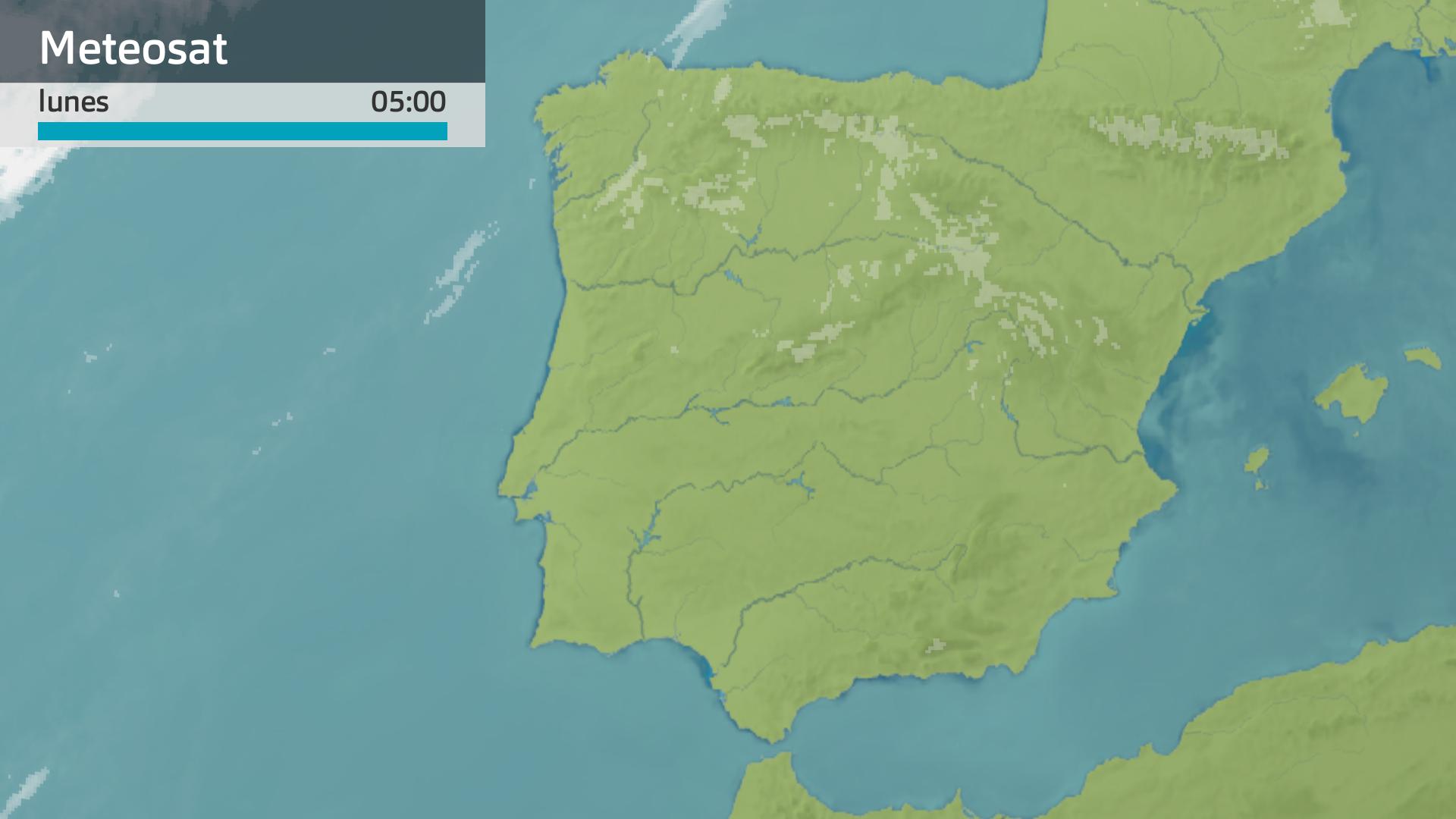 Imagen del Meteosat lunes 25 de septiembre 5 h.