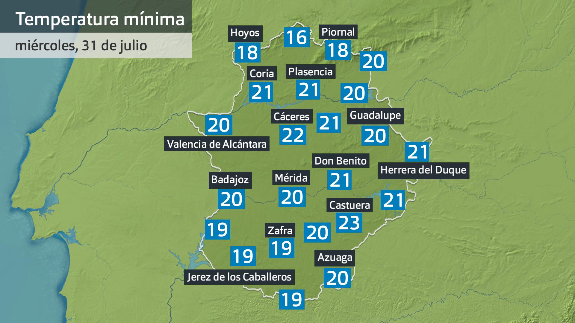 Prevision Extremadura