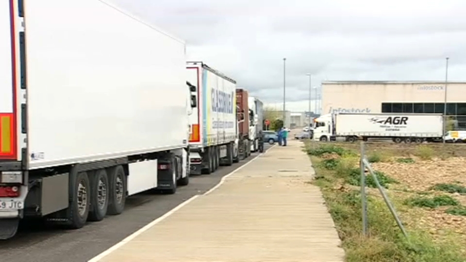 Paro de transportes en Extremadura