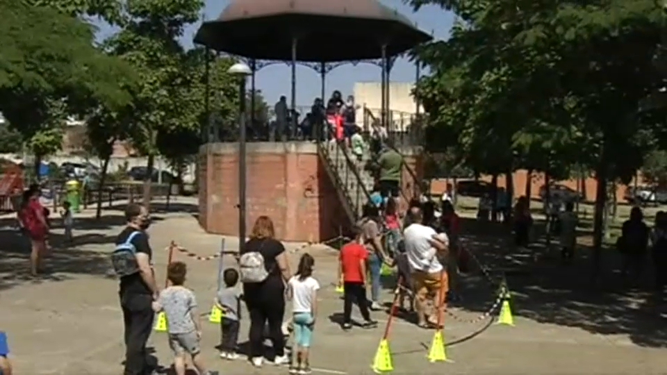 Actividades infantiles en Cáceres con motivo de la feria de san Fernando.