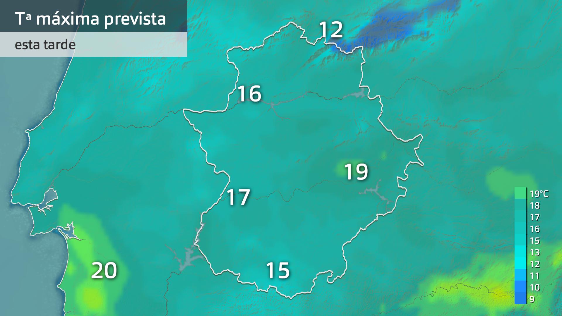 Temperatura máxima prevista para hoy jueves 14 de noviembre