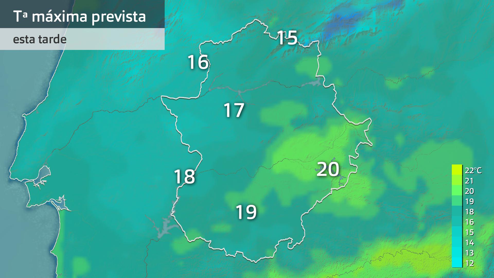 Temperatura máxima prevista para hoy viernes 15 de noviembre