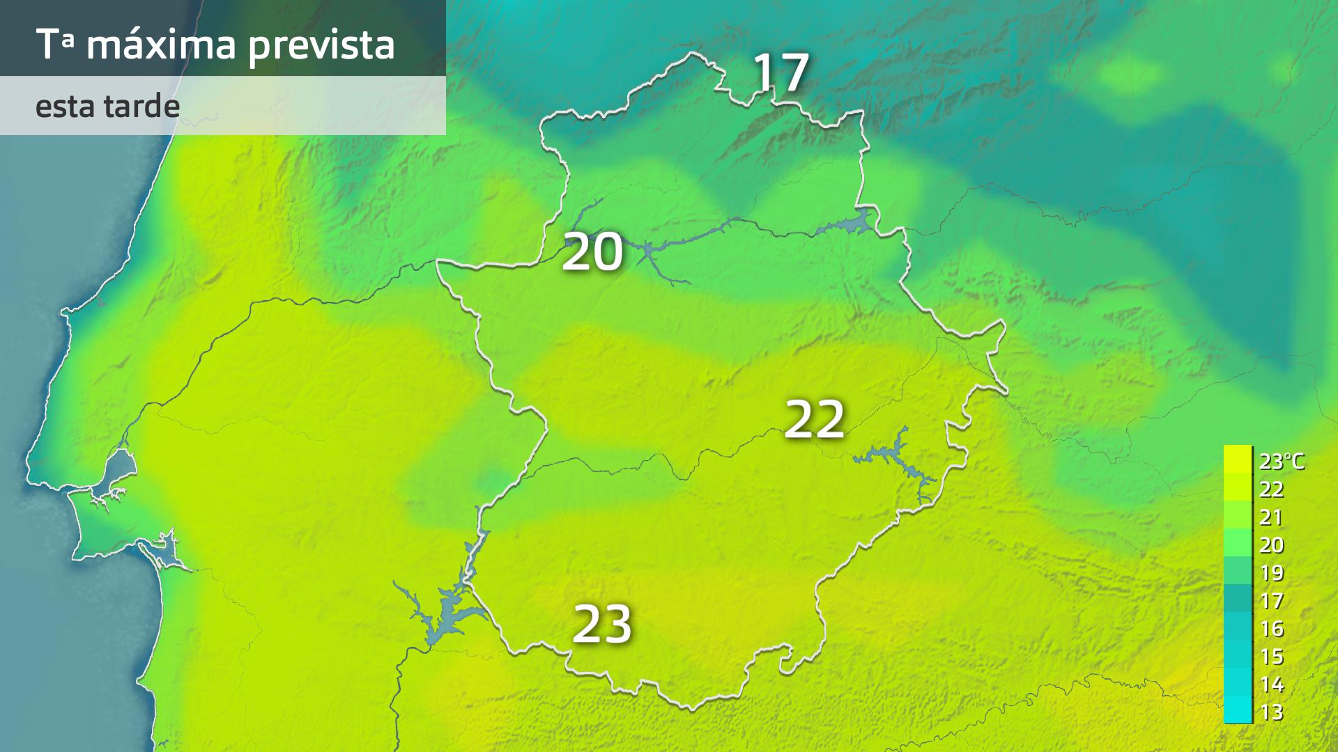 Temperatura máxima prevista para hoy viernes 26 de enero