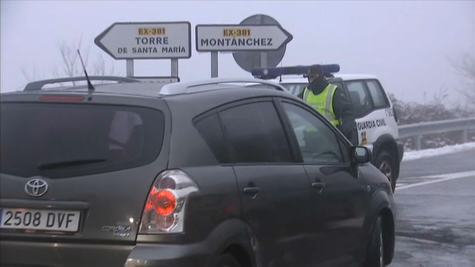 Guardia Civil en Montánchez