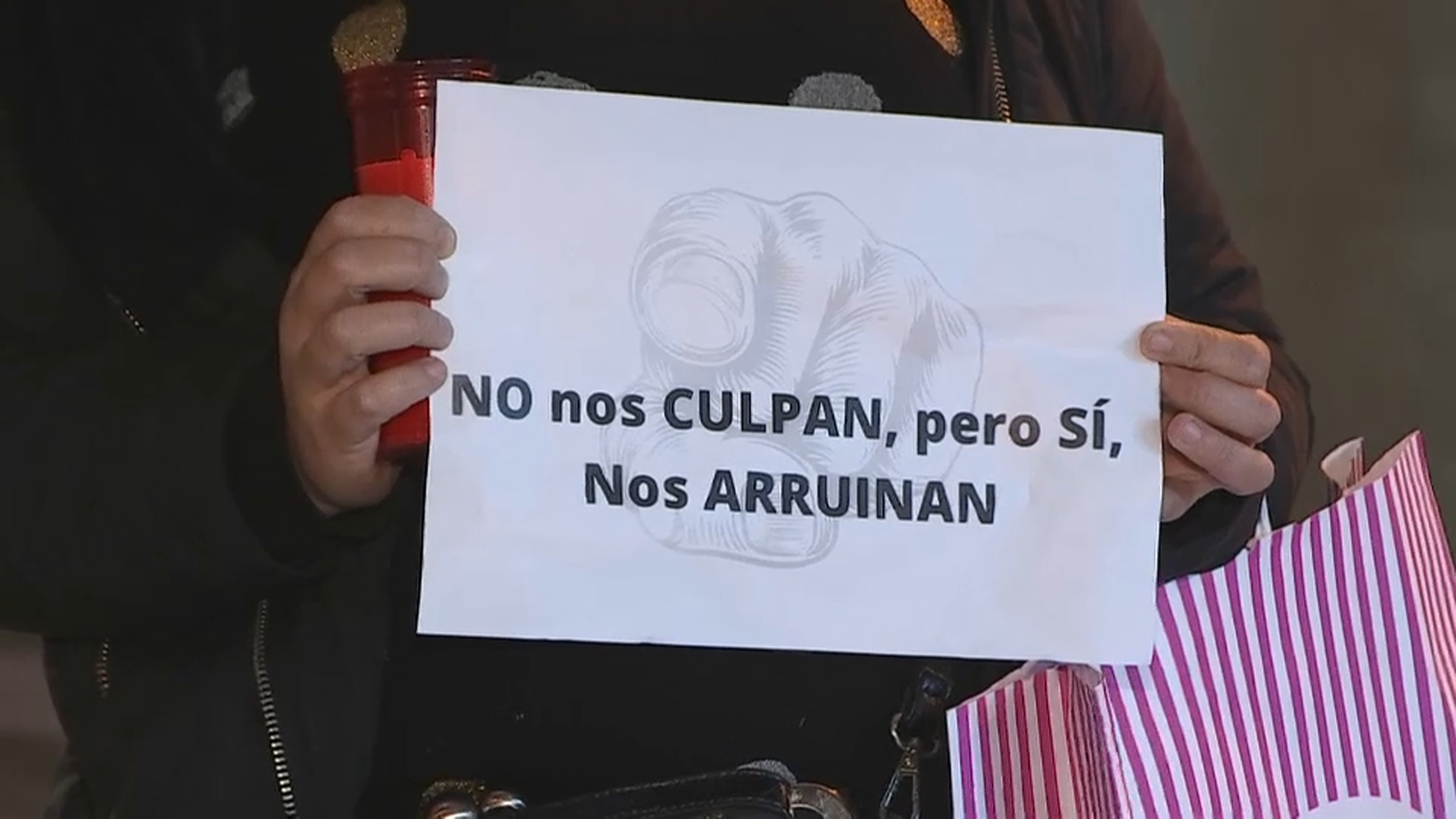 Protestas del sector del comercio en Mérida