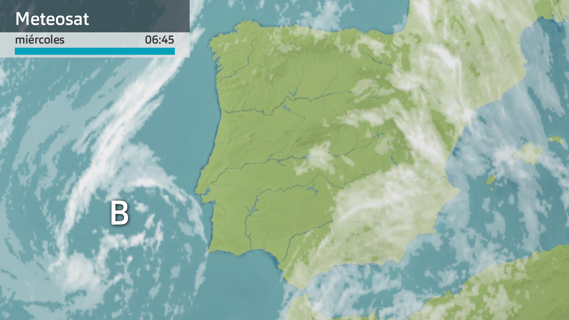 Imagen del Meteosat miércoles 20 de marzo 6:45 h.