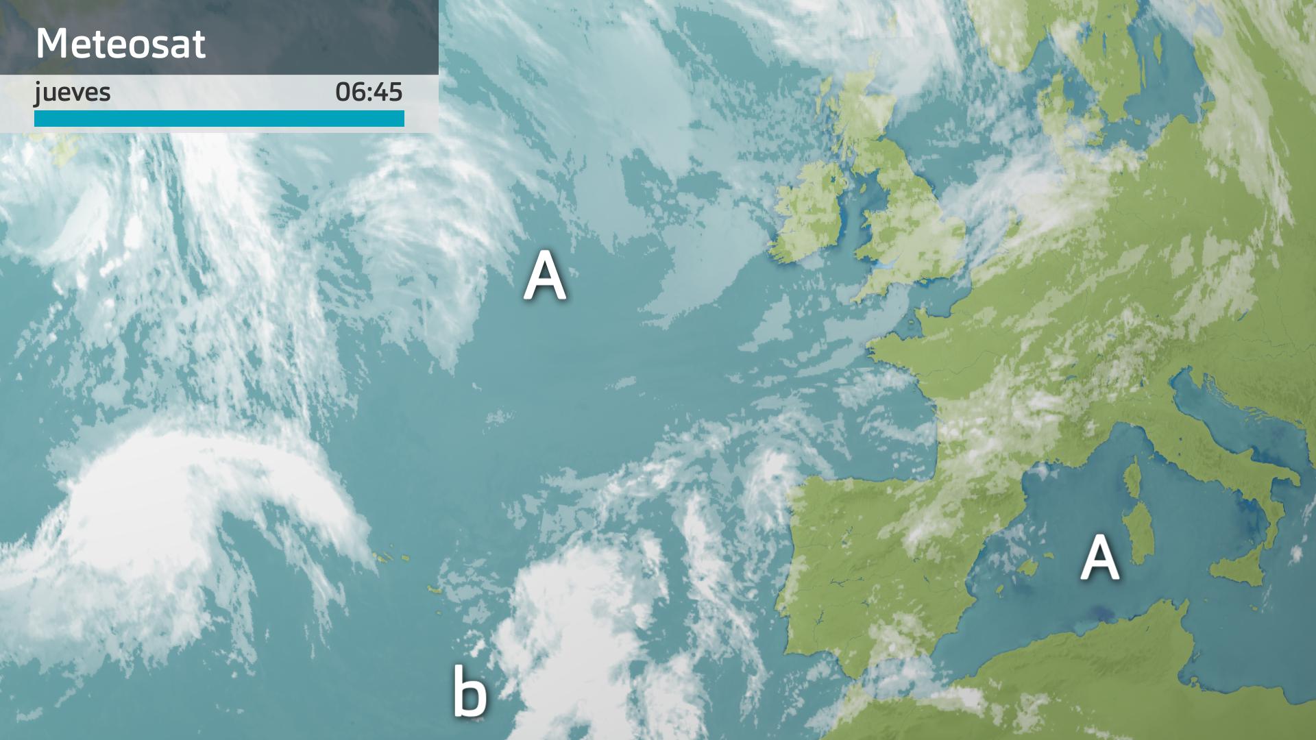 Imagen del Meteosat jueves 6 de junio 6:45 h.
