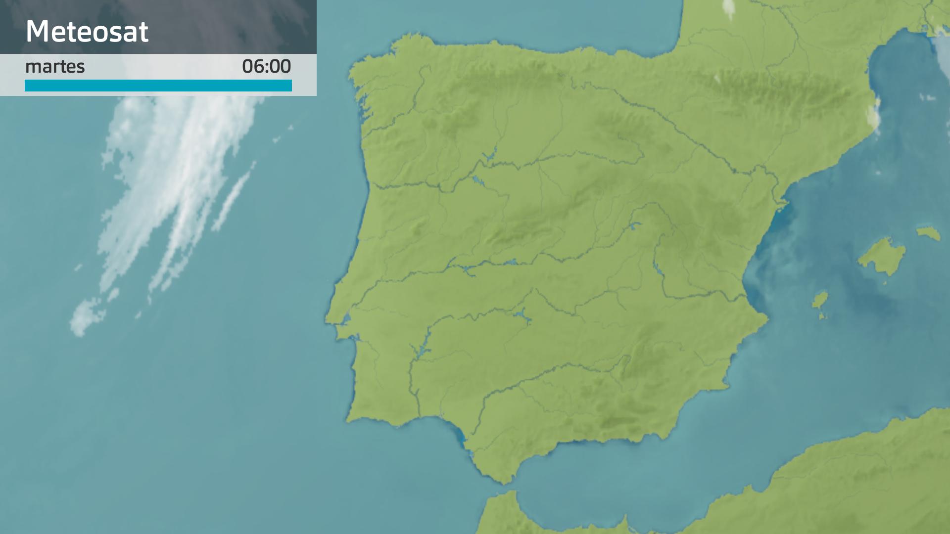 Imagen del Meteosat martes 25 de junio 6 h.