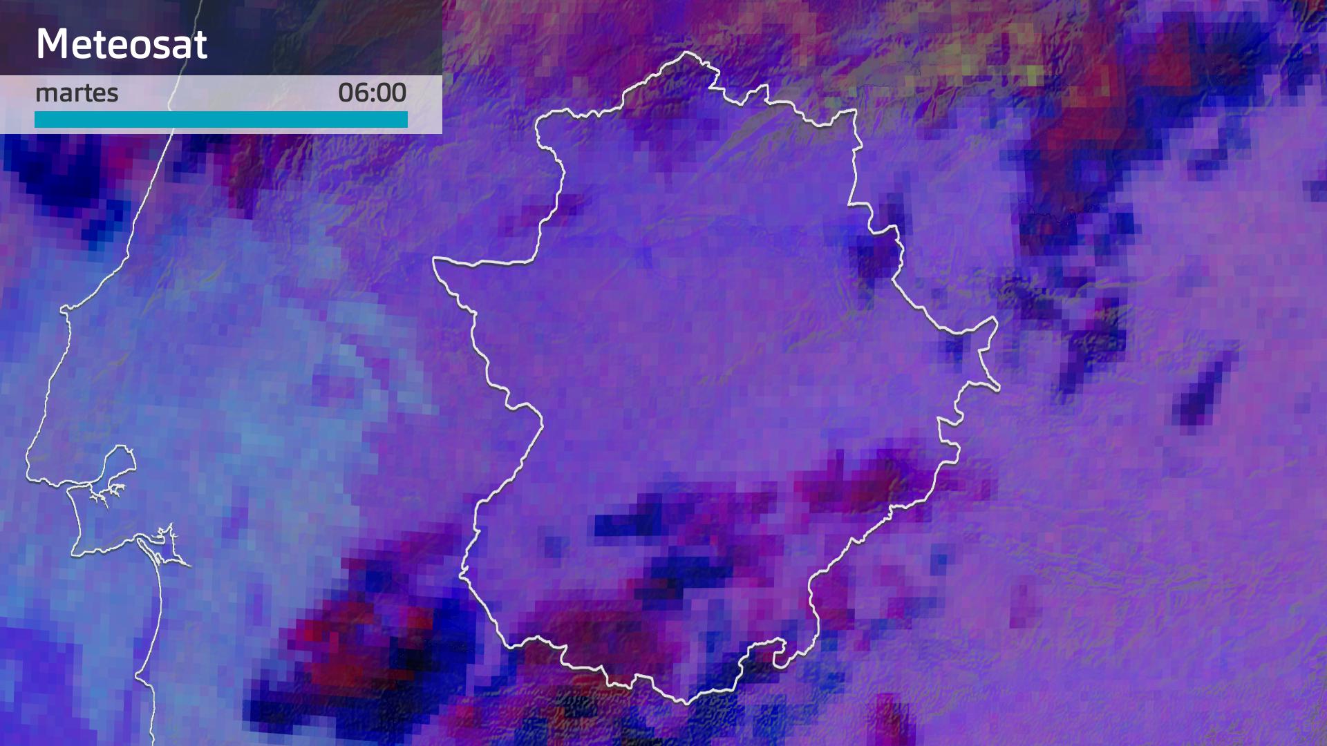 Imagen del Meteosat martes 9 de julio 6 h.