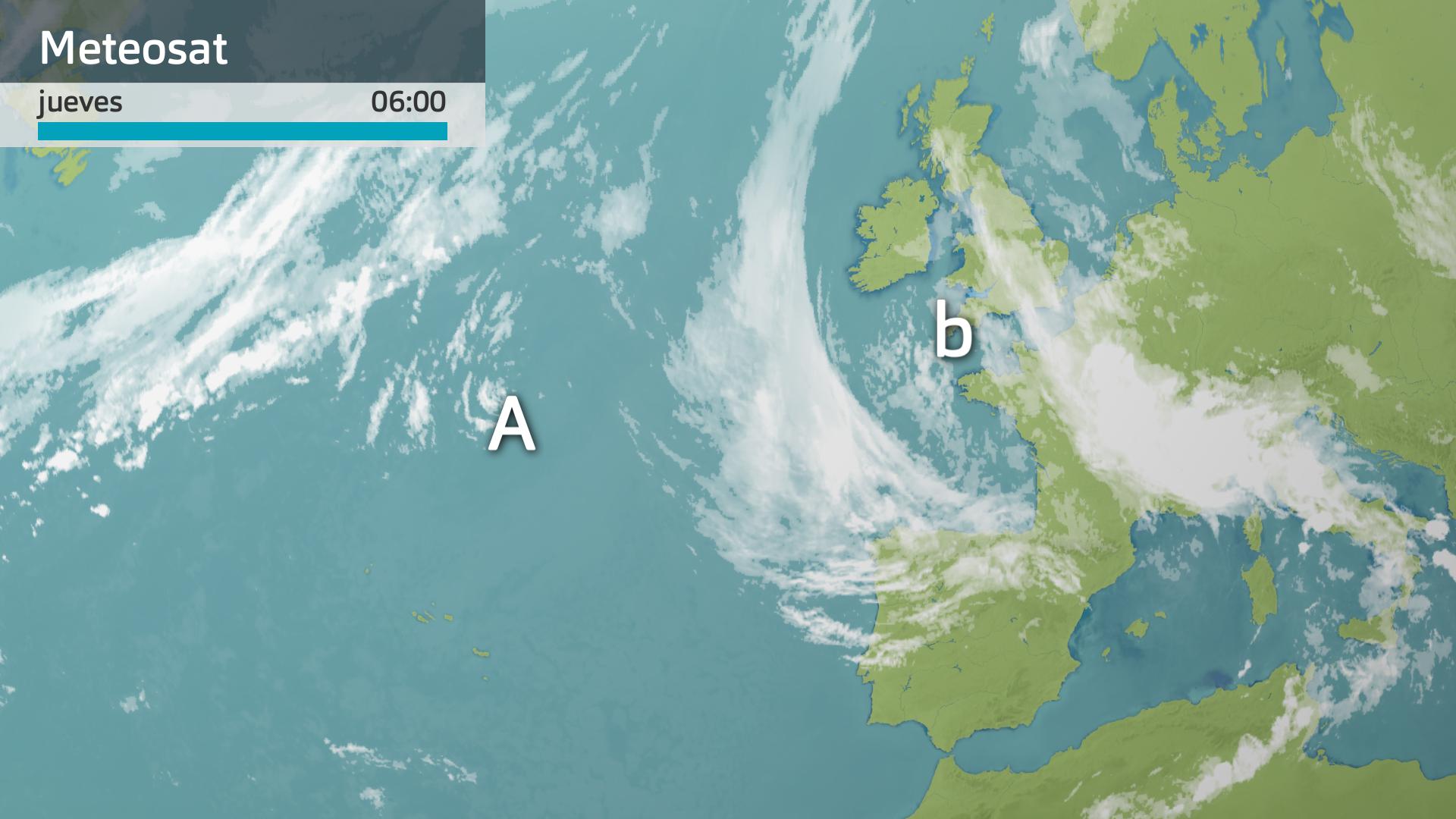 Imagen del Meteosat jueves 5 de septiembre 6 h.