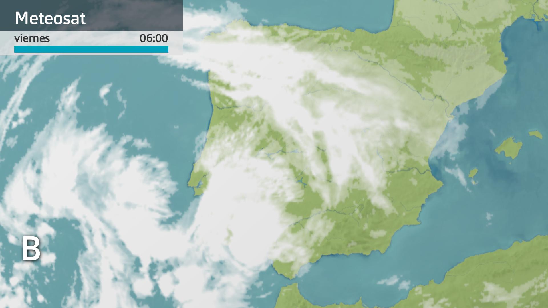 Imagen del Meteosat viernes 15 de noviembre 6 h.