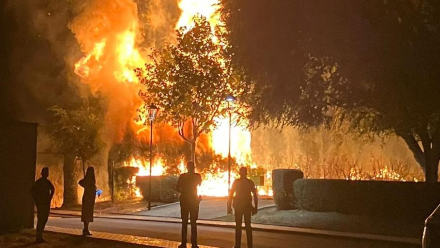 Incendio en La Garrovilla