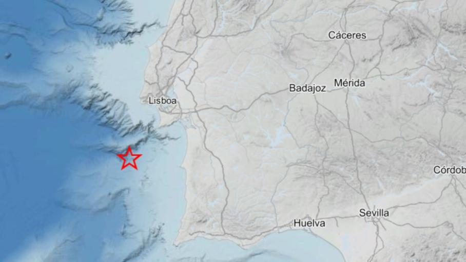 Un terremoto de magnitud 5,5 bajo el mar al sur de Lisboa se deja sentir en Extremadura