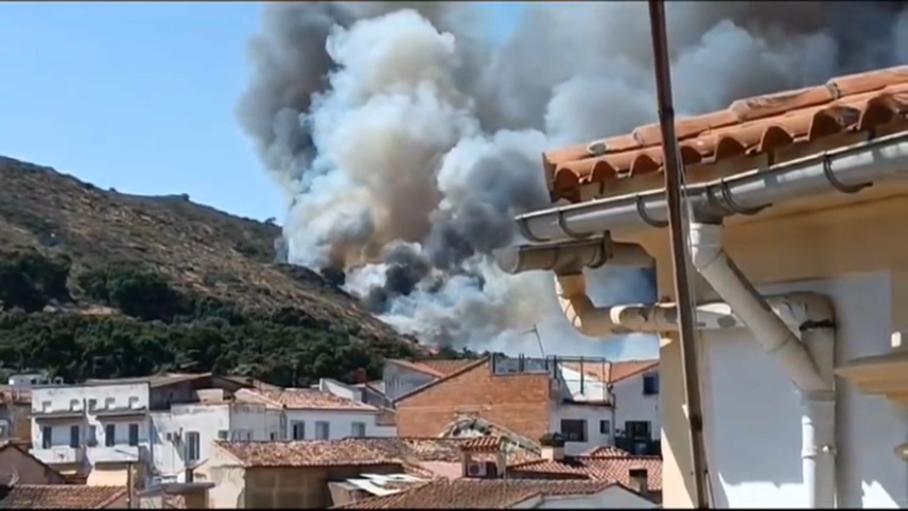 Incendio en Logrosán