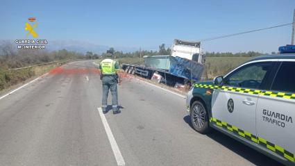 Un camionero que superaba seis veces la tasa de alcohol sufre un accidente