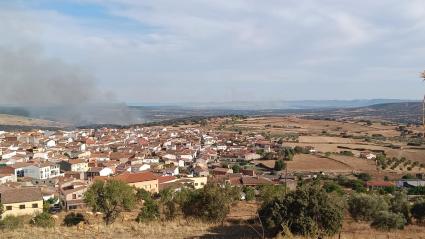 Incendio forestal cerca de Alía