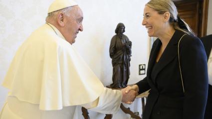 El Papa recibe a María Guardiola en el Vaticano