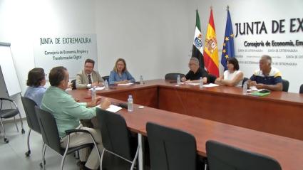 Reunión de la Junta de Extremadura con las Organizaciones Agrarias