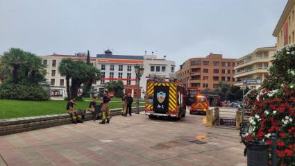 Incendio en un parking de Badajoz