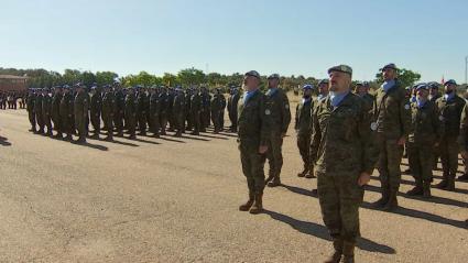 Parte desde Badajoz un segundo contingente de la Brigada Extremadura XI con destino a Valencia