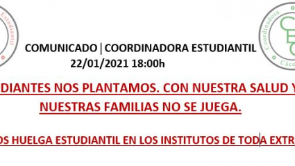 Comunicado de la Coordinadora Estudiantil