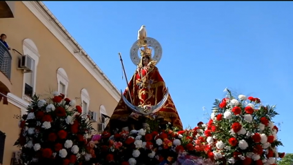 Imagen de la Virgen de la Montaña en procesión