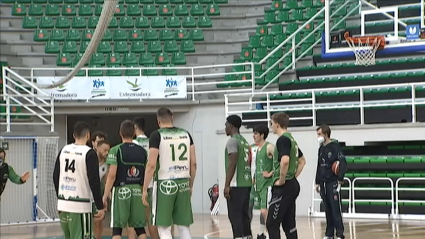 Entrenamiento del Cáceres Patrimonio esta temporada