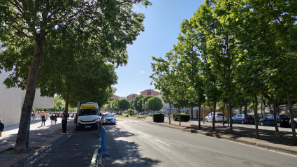 Imagen de la Avenida de la Hispanidad, en Cáceres