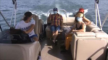 Pasajeros en el barco a Granadilla