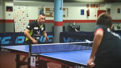 Juan Bautista Pérez durante un entrenamiento