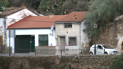 Casa afectada por lluvias en Plasencia