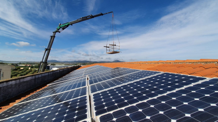 Placas solares en IES Emérita Augusta