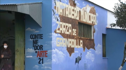 Contenedor de arte en Zarza de Granadilla