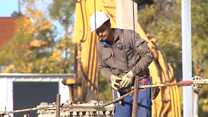 Imagen de un trabajador del sector de la Construcción